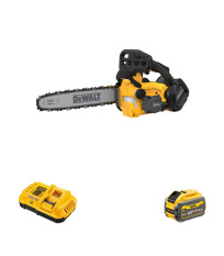Tronçonneuse 54V 35 cm DCMCST635N-XJ + 1 batterie 54V 9 Ah + 1 chargeur DCB118-QW DEWALT