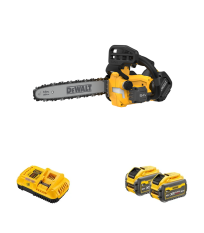 Tronçonneuse 54V 35 cm DCMCST635N-XJ + 2 batteries 54V 9 Ah + 1 chargeur DCB118-QW DEWALT