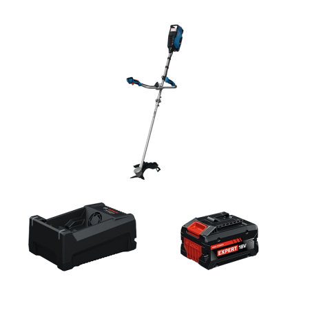 Débroussailleuse GFR 18V-25BH + 1 Batterie EXPERT 5,5 Ah + 1 Chargeur GAL 12V/18V-80 BOSCH