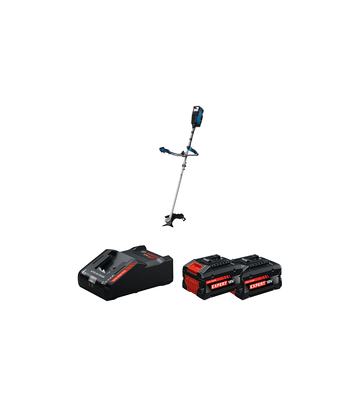 Débroussailleuse GFR 18V-25BH + 2 Batteries EXPERT 8 Ah + 1 Chargeur EXAL18V-160 BOSCH