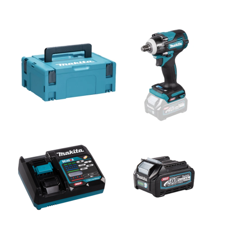 Boulonneuse 1/2" 40V 350 Nm TW004GZ01 + 1 batterie 40V 2 Ah + chargeur rapide DC40RA MAKITA