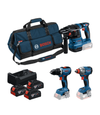 Pack 3 outils 18V (GSR18V-65 + GDX18V-285 + GBH 18V-22) BOSCH