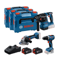 Pack 3 outils 18V (GSR 18V-65 + GBH 18V-22 + GWS18V-8) BOSCH