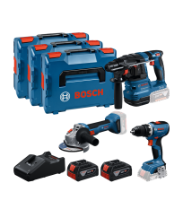 Pack 3 outils 18V (GSR 18V-65 + GBH 18V-22 + GWS18V-8) BOSCH