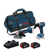 Pack 2 outils 18V Perceuse-visseuse GSR 18V-65 + Meuleuse Ø125 mm GWS 18V-8 BOSCH