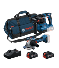 Pack 2 outils 18V Meuleuse Ø125 mm GWS 18V-8 + Perforateur SDS-Plus GBH 18V-22 BOSCH