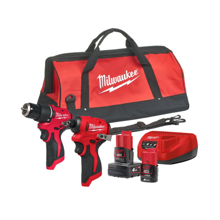 Pack 2 outils 12V M12 BLPP2B-422B (BLPDRC + BLIDRC) MILWAUKEE