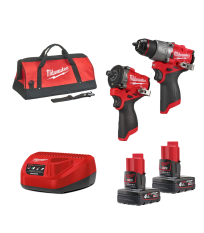 Pack 2 outils 12V M12 FPP2X2-402X (FPD2 + FCIWF12G3) MILWAUKEE