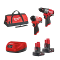 Pack 2 outils 12V M12 FPP2A2-402X (FPD2 + FID2) MILWAUKEE