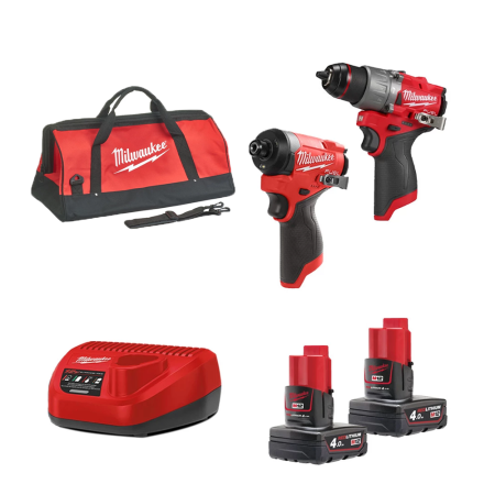Pack 2 outils 12V M12 FPP2A2-402X (FPD2 + FID2) MILWAUKEE