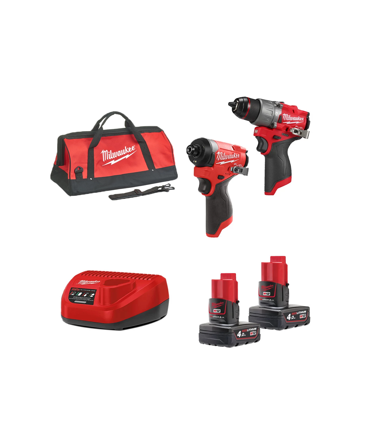 Pack 2 outils 12V M12 FPP2A2-402X (FPD2 + FID2) MILWAUKEE