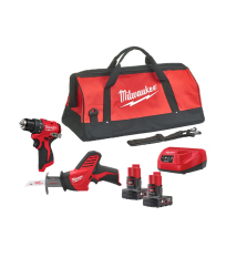 Pack 2 outils 12V M12 BLPP2A-402B (BLDDRC + CHZ) MILWAUKEE