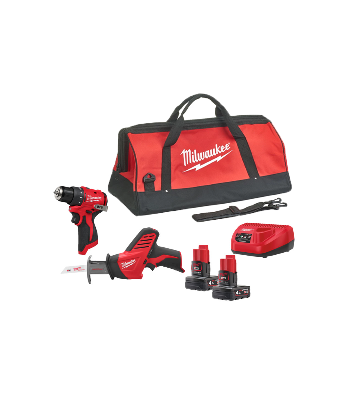 Pack 2 outils 12V M12 BLPP2A-402B (BLDDRC + CHZ) MILWAUKEE