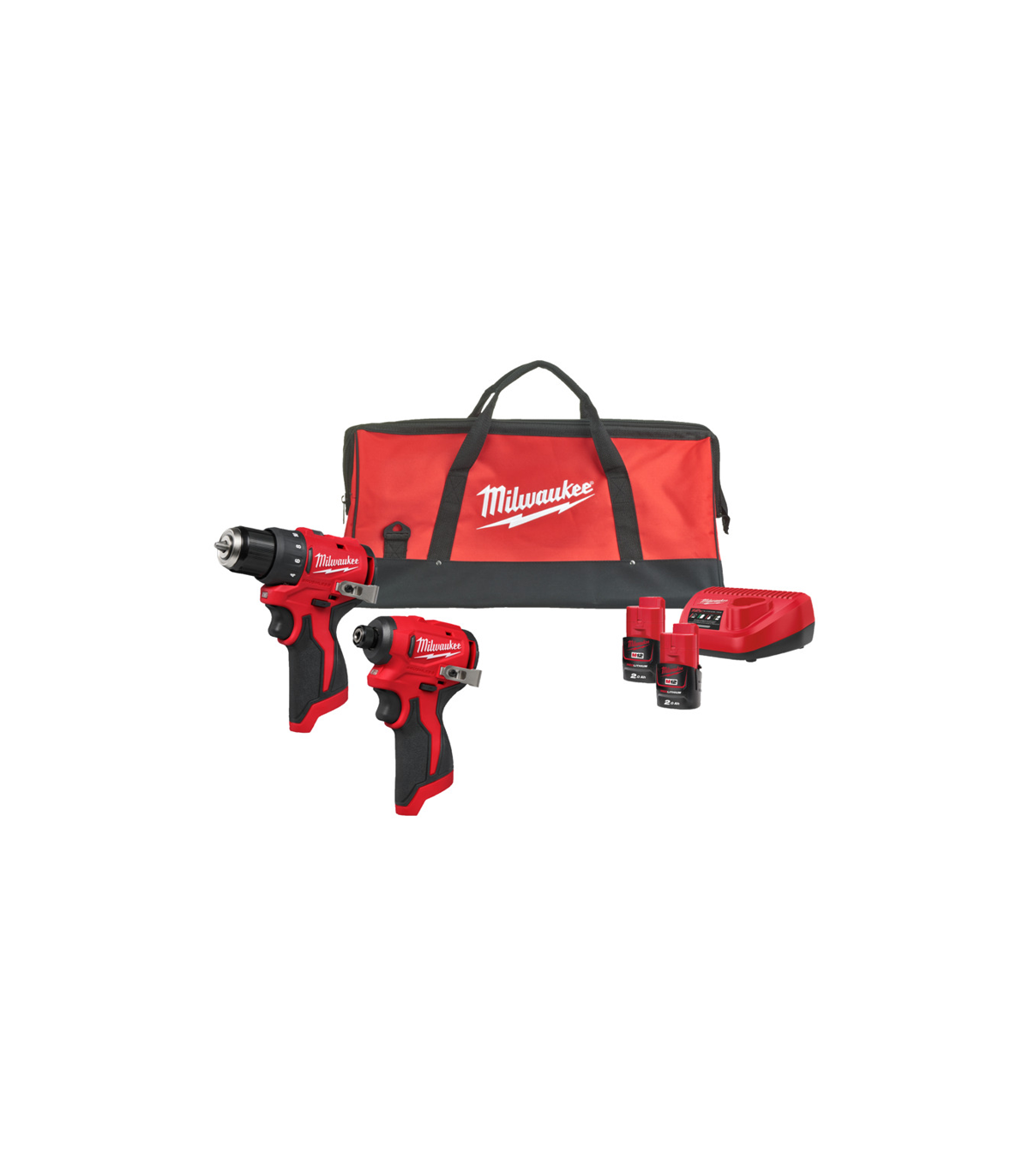 Pack 2 outils 12V M12 BLPP2D-202B (BLDDRC + BLIDRC) MILWAUKEE