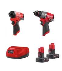 Pack 2 outils 12V M12 FPP2A2-602X (FPD2 + FID2) MILWAUKEE