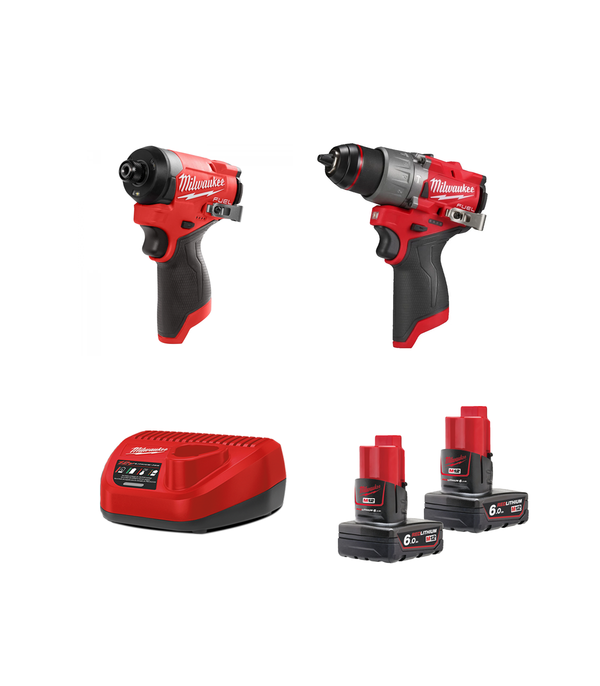 Pack 2 outils 12V M12 FPP2A2-602X (FPD2 + FID2) MILWAUKEE
