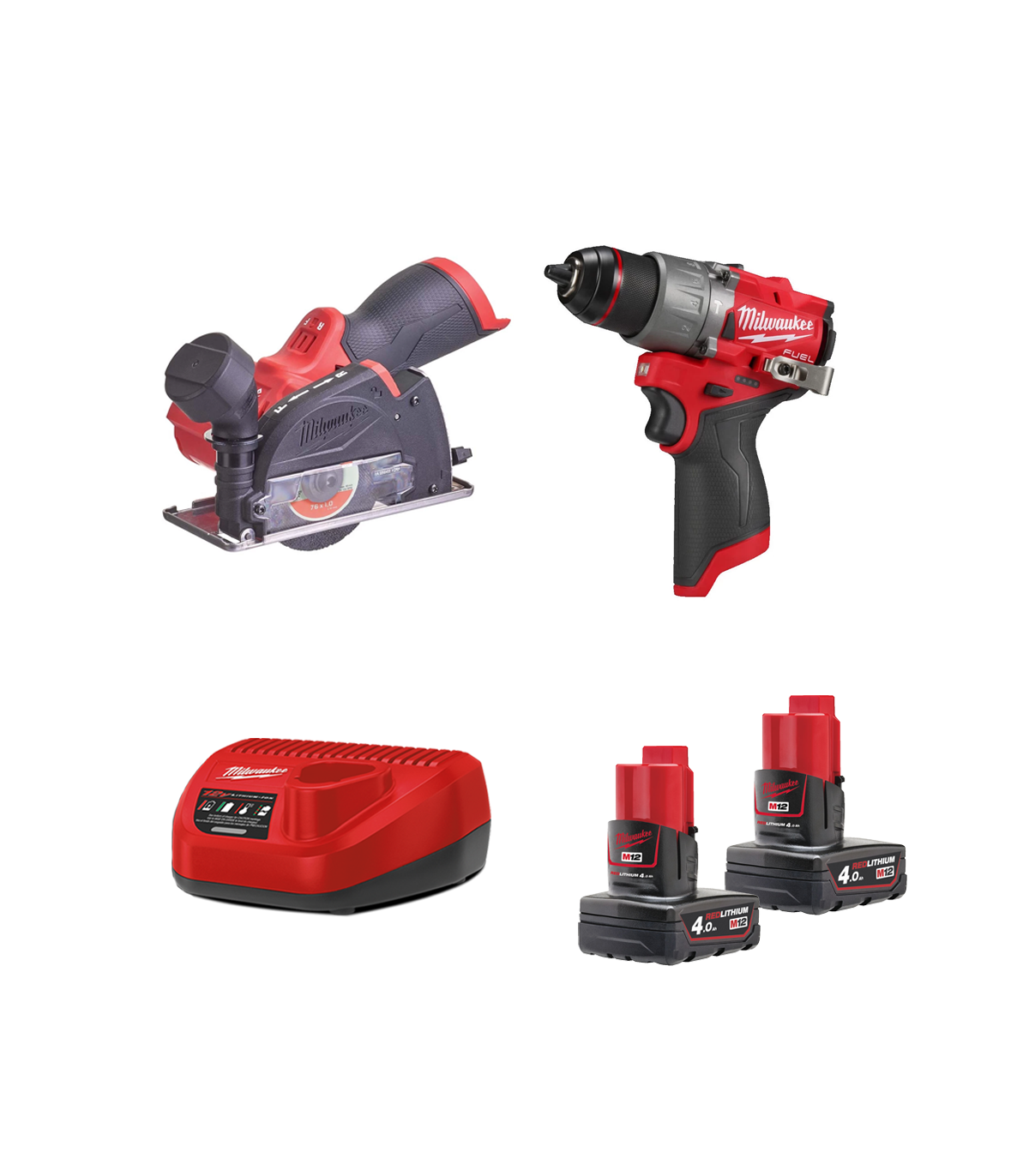 Pack 2 outils 12V M12 FPP2G2-402X (FPD2 + FCOT) MILWAUKEE