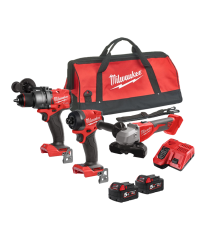 Pack 3 outils 18V M18 (BLSAG125X + FID3 + FPD3) MILWAUKEE