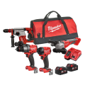 Pack 4 outils 18V M18 ESSENTIEL (FPD3 + FID3 + FSAG125X + BLHX) MILWAUKEE