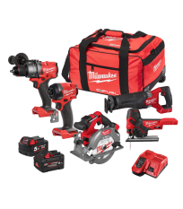Pack 5 outils 18V M18 MENUISIER (FPD3 + FID3 + FBJS + FCS552 + FSZ) MILWAUKEE
