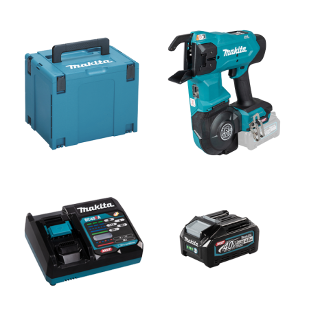 Ligatureuse 40V TR001GZ + 1 batterie 40V 4 Ah + chargeur rapide DC40RA MAKITA