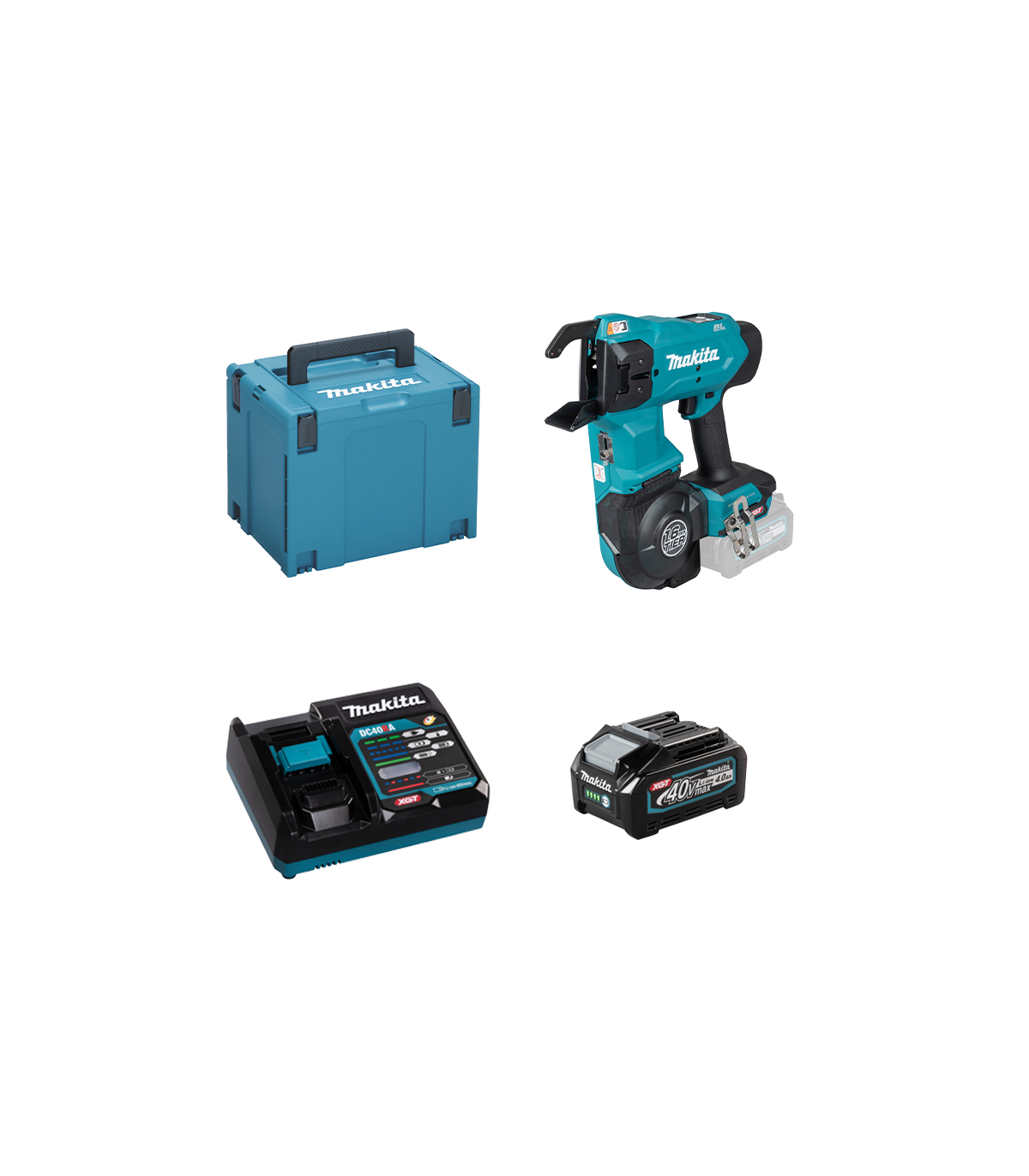 Ligatureuse 40V TR001GZ + 1 batterie 40V 4 Ah + chargeur rapide DC40RA MAKITA