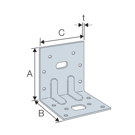 Equerre renforcée E4 100/60/75/2,5 mm SIMPSON