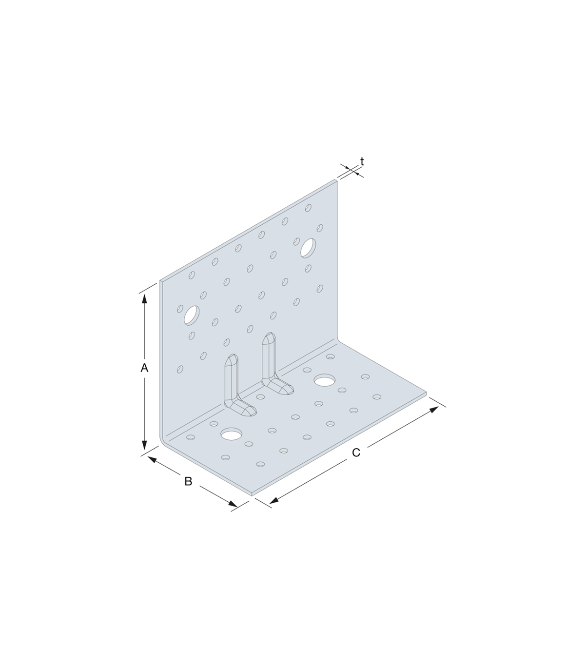 Equerre renforcée AG 150/121/79/2,5 mm SIMPSON