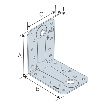 Equerre renforcée ABR 88/88/65/2 mm SIMPSON