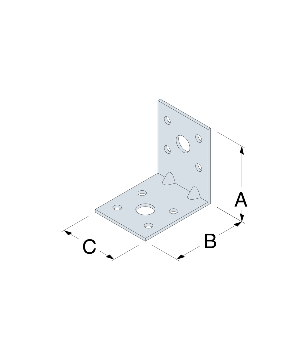 Equerre d'assemblage EA 60/40/40/2 mm SIMPSON