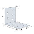 Equerre simple ES 60x60x140x2,5 mm SIMPSON