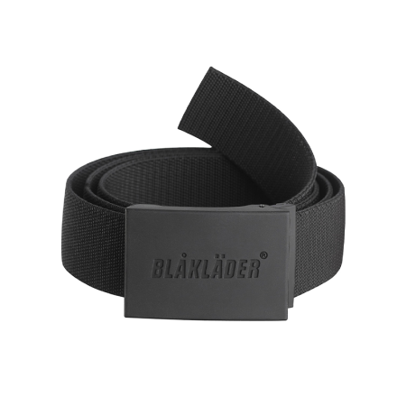Ceinture boucle gomme noir 120cm BLAKLADER