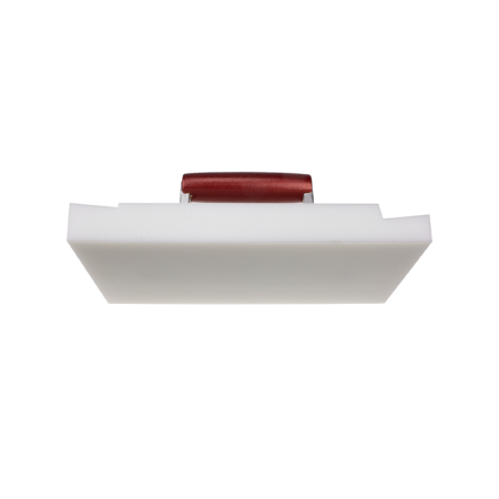 Pièce à sertir en plastique PE blanc avec poignée 290x140 mm STUBAI