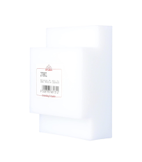 Pièce à sertir en plastique PE blanc 130×95 mm STUBAI