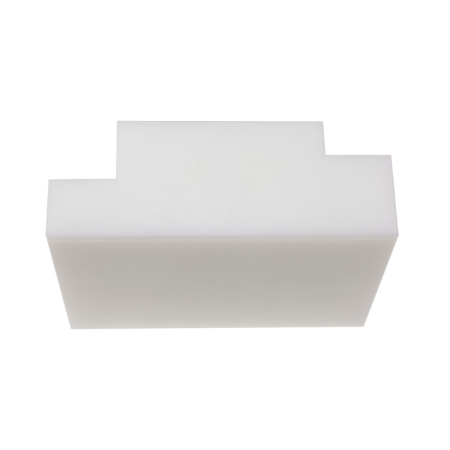 Pièce à sertir en plastique PE blanc 130×95 mm STUBAI