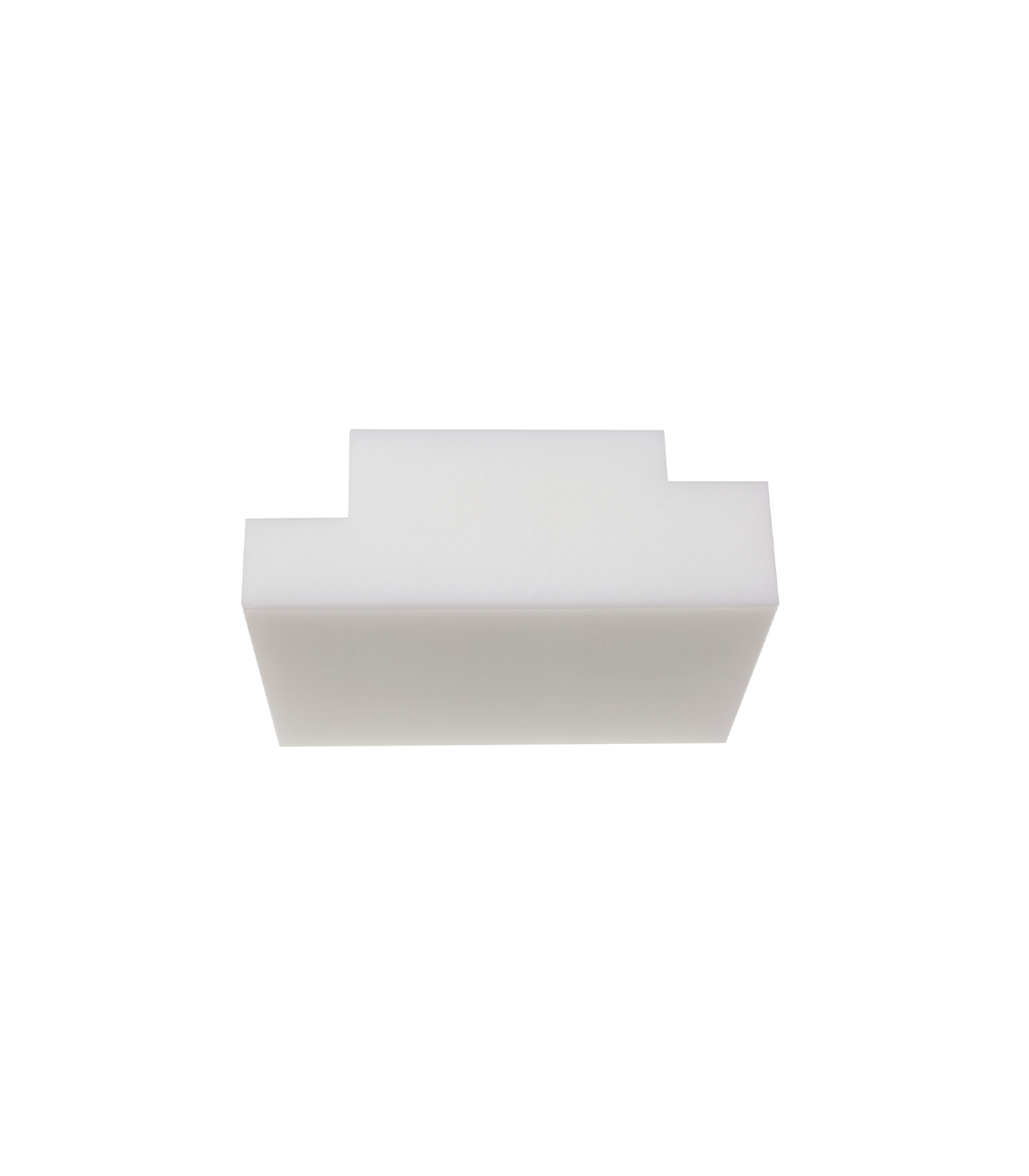 Pièce à sertir en plastique PE blanc 130×95 mm STUBAI
