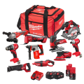 Pack 10 outils 12V-18V COMPLET (FROS5 + HV + BLSAG125X + BLPDRC + BLH + FCS552 + FSZ + FJS + BLIDRC + BMT) MILWAUKEE