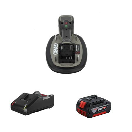 Ventouse électrique PRO BRUSHLESS 120kg + 1 adaptateur batterie bosch + 1 batterie bosch 18V 5 Ah + 1 chargeur GAL 18V-40 GRABO