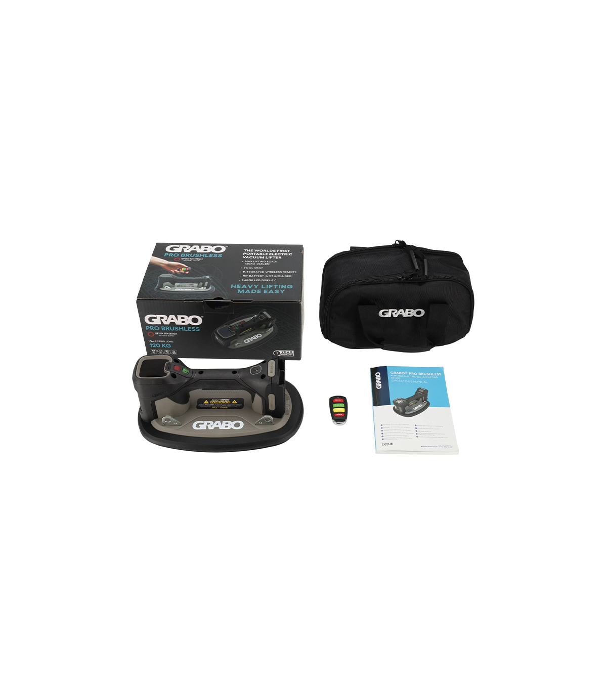 Ventouse électrique PRO BRUSHLESS 120kg GRABO