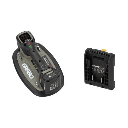 Ventouse électrique PRO BRUSHLESS 120kg + Adaptateur batterie Dewalt GRABO