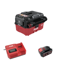 Aspirateur 18V VC 9 L MC 18 RC 9L + 1 batterie 5 Ah + 1 chargeur CA 12/18 230/CEE FLEX