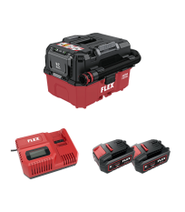 Aspirateur 18V VC 9 L MC 18 RC 9L + 2 batteries 5 Ah + 1 chargeur CA 12/18 230/CEE FLEX