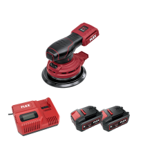 Ponceuse excentrique 18V ORE 5-150 18-EC C + 2 batteries 5 Ah + 1 chargeur CA 12/18 230/CEE FLEX