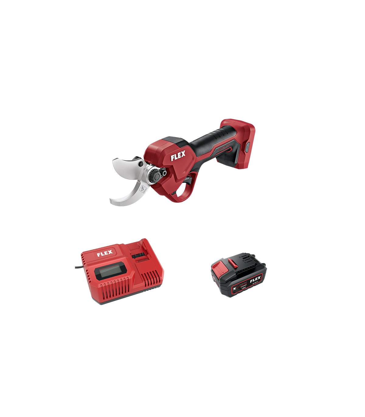 Sécateur 18V GPS 35 18-EC + 1 batterie 5 Ah + 1 chargeur CA 12/18 230/CEE FLEX