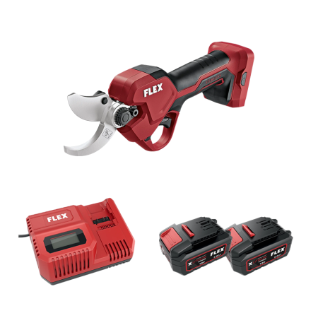 Sécateur 18V GPS 35 18-EC + 2 batteries 5 Ah + 1 chargeur CA 12/18 230/CEE FLEX