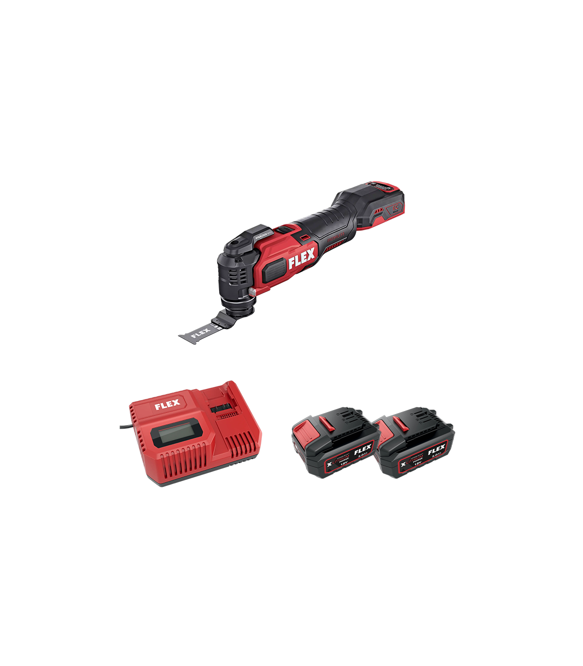 Outil multifonction 18V MT 18.0-EC C + 2 batteries 5 Ah + 1 chargeur CA 12/18 230/CEE FLEX