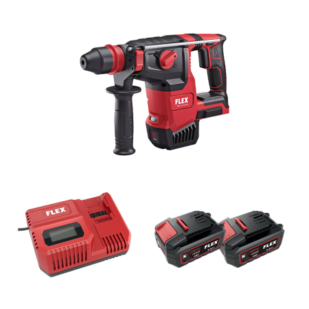 Perforateur 18V CHE 2-26 18.0-EC C SDS-plus + 2 batteries 5 Ah + 1 chargeur CA 12/18 230/CEE FLEX