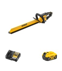 Taille haie 18V 60 cm DCMHT567N-XJ + 1 batterie 18V 5 Ah + 1 chargeur DCB1104-QW DEWALT