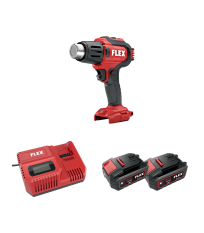 Décapeur thermique 18V HG 530 18 + 2 batteries 5 Ah + 1 chargeur CA 12/18 230/CEE FLEX