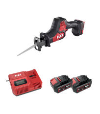 Scie sabre 18V RS 25 18.0-EC C + 2 batteries 5 Ah + 1 chargeur CA 12/18 230/CEE FLEX